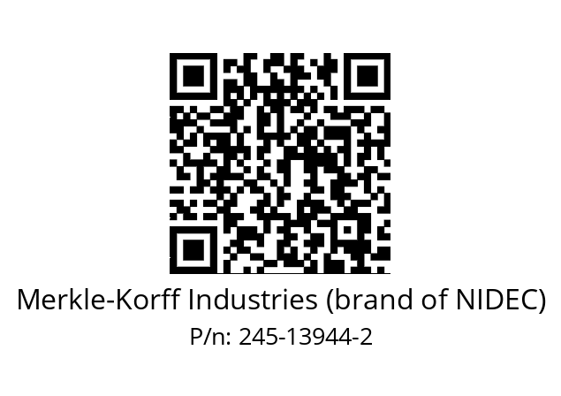   Merkle-Korff Industries (brand of NIDEC) 245-13944-2