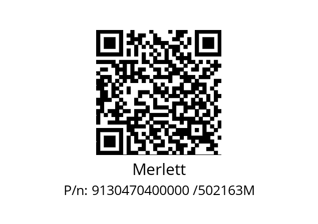   Merlett 9130470400000 /502163M