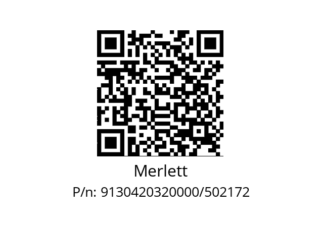   Merlett 9130420320000/502172