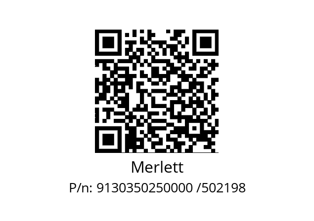   Merlett 9130350250000 /502198