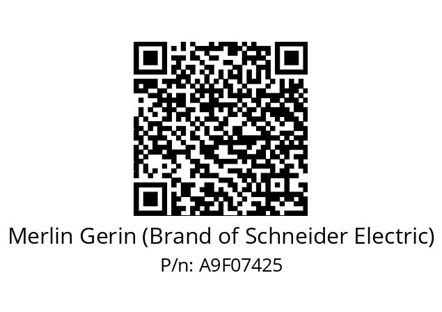   Merlin Gerin (Brand of Schneider Electric) A9F07425