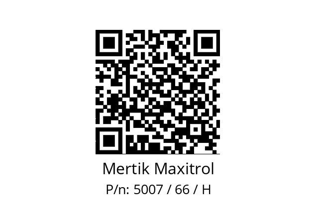  84811099 Mertik Maxitrol 5007 / 66 / H