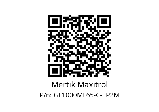   Mertik Maxitrol GF1000MF65-C-TP2M