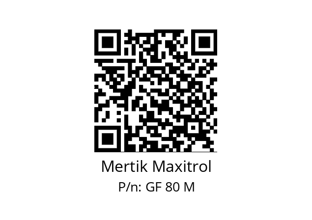   Mertik Maxitrol GF 80 M