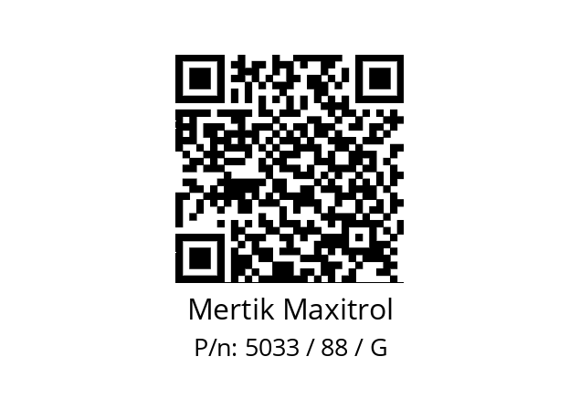   Mertik Maxitrol 5033 / 88 / G