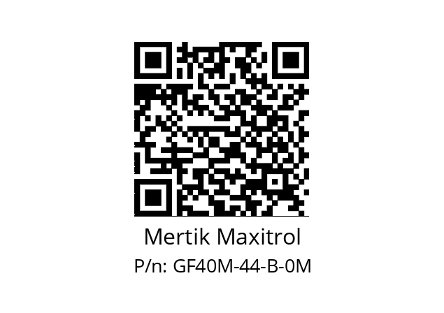   Mertik Maxitrol GF40M-44-B-0M