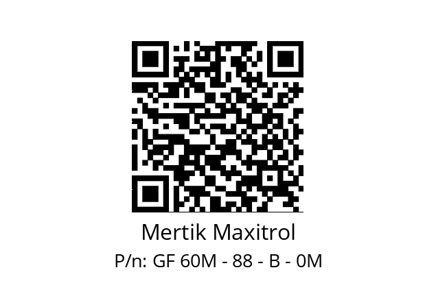   Mertik Maxitrol GF 60M - 88 - B - 0M