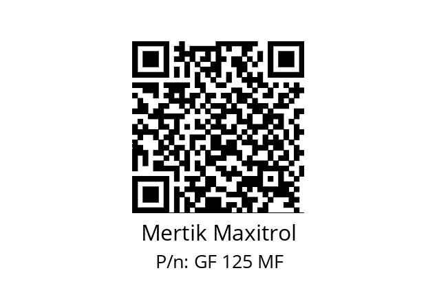   Mertik Maxitrol GF 125 MF