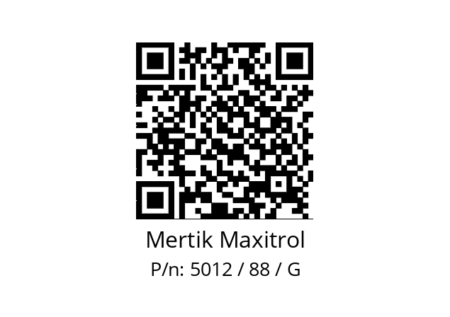   Mertik Maxitrol 5012 / 88 / G