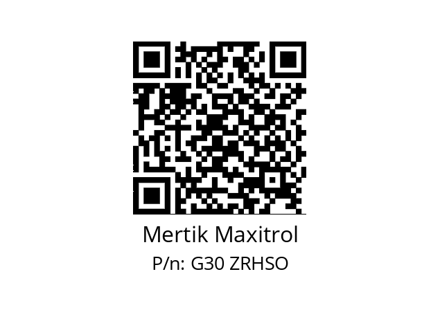   Mertik Maxitrol G30 ZRHSO