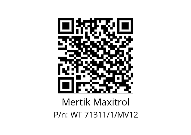   Mertik Maxitrol WT 71311/1/MV12