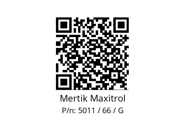   Mertik Maxitrol 5011 / 66 / G