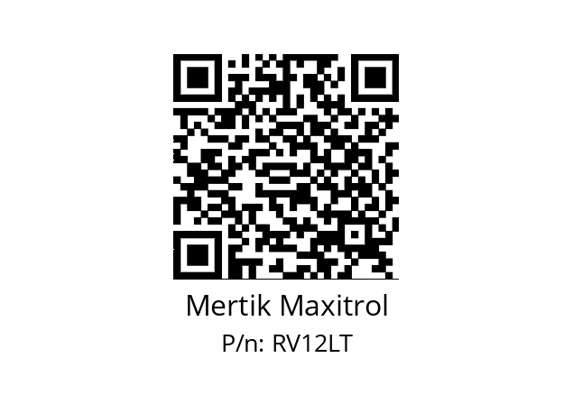   Mertik Maxitrol RV12LT