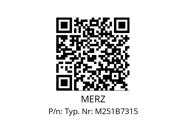   MERZ Typ. Nr: M251B7315