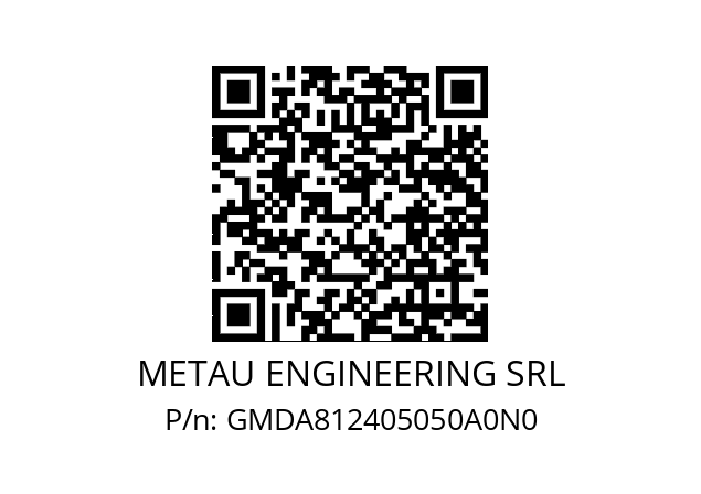   METAU ENGINEERING SRL GMDA812405050A0N0