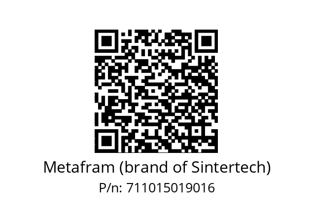   Metafram (brand of Sintertech) 711015019016