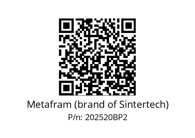   Metafram (brand of Sintertech) 202520BP2