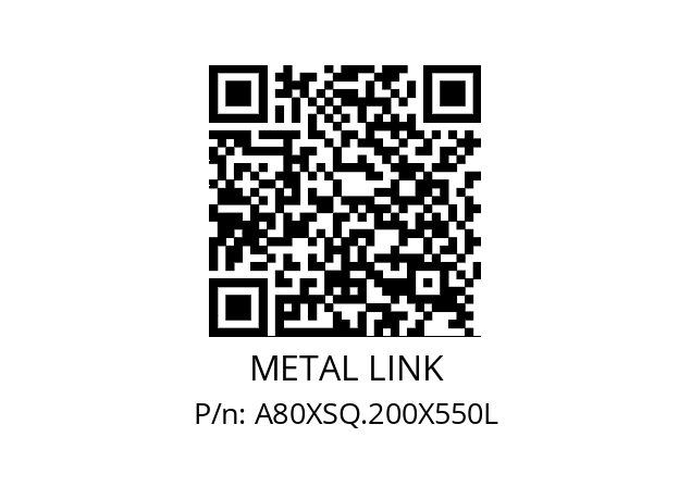   METAL LINK A80XSQ.200X550L