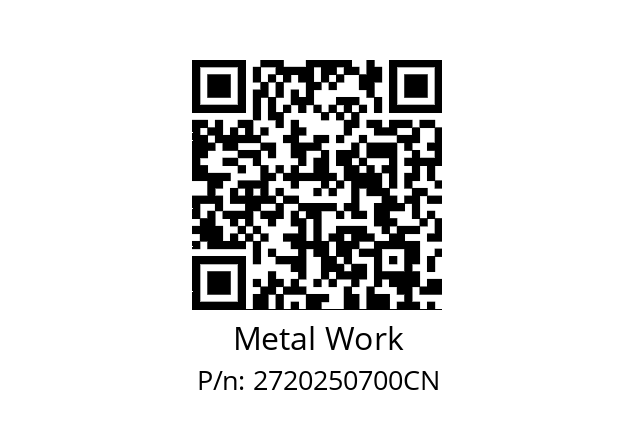   Metal Work 2720250700CN