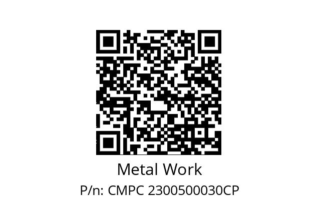   Metal Work CMPC 2300500030CP