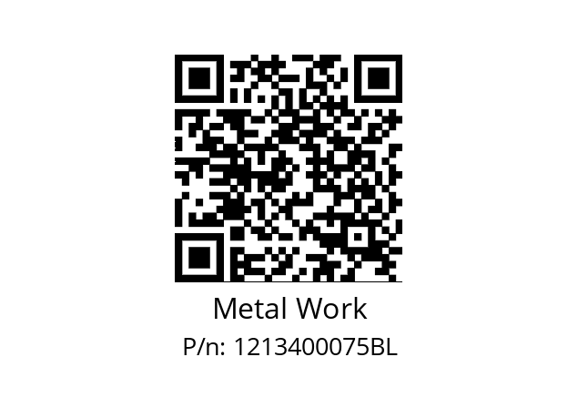   Metal Work 1213400075BL