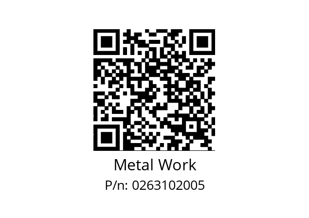   Metal Work 0263102005