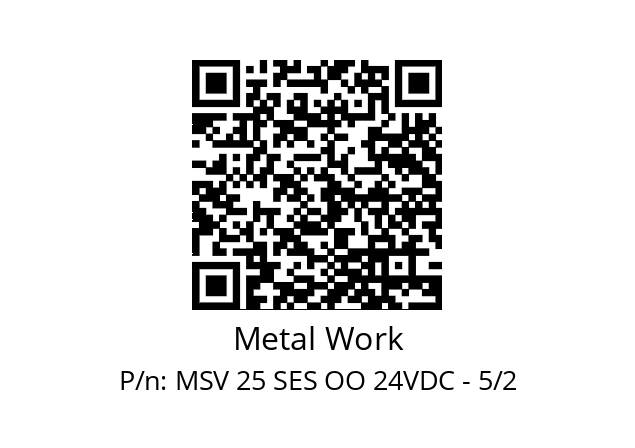   Metal Work MSV 25 SES OO 24VDC - 5/2