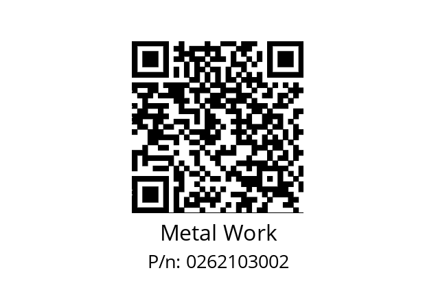   Metal Work 0262103002