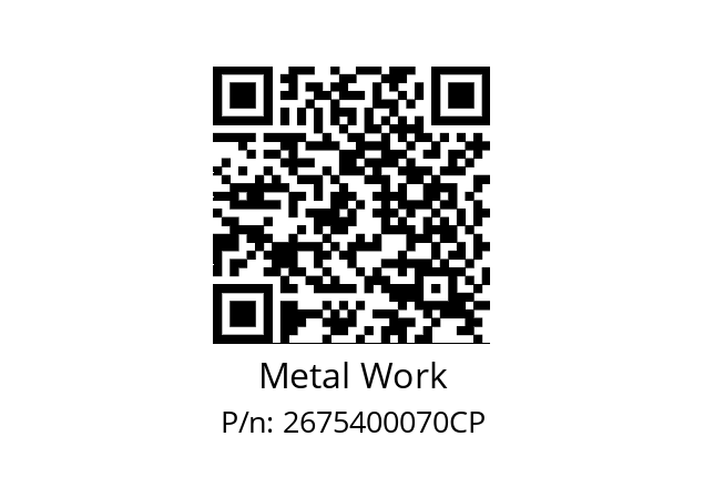   Metal Work 2675400070CP