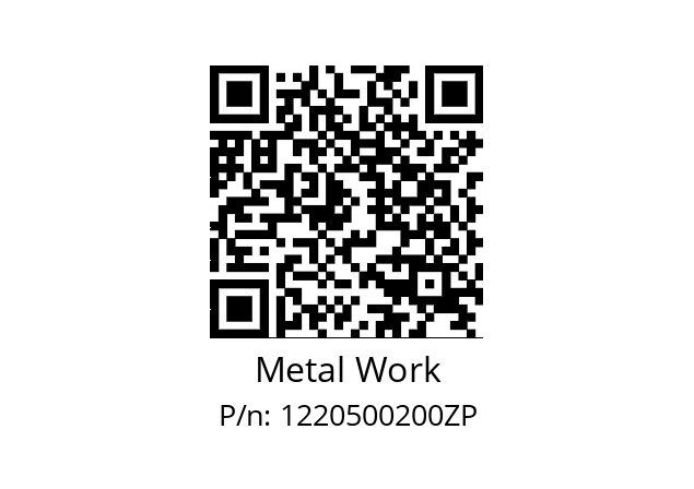   Metal Work 1220500200ZР