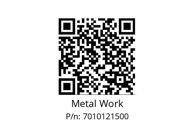   Metal Work 7010121500