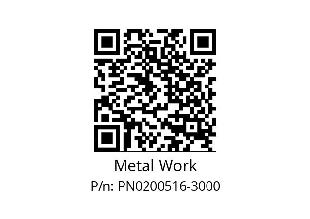   Metal Work PN0200516-3000