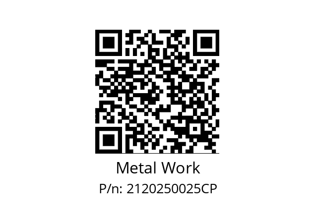   Metal Work 2120250025CP