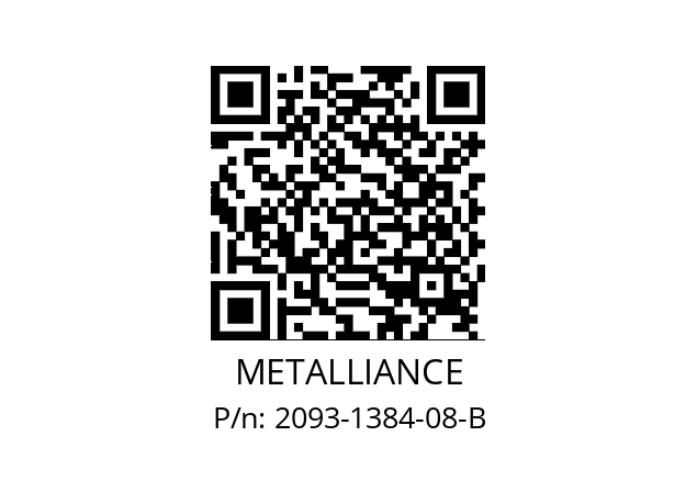   METALLIANCE 2093-1384-08-B