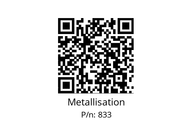   Metallisation 833