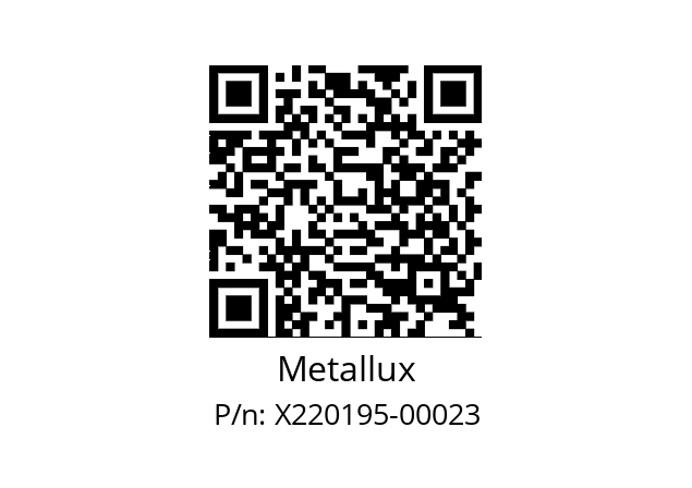   Metallux X220195-00023