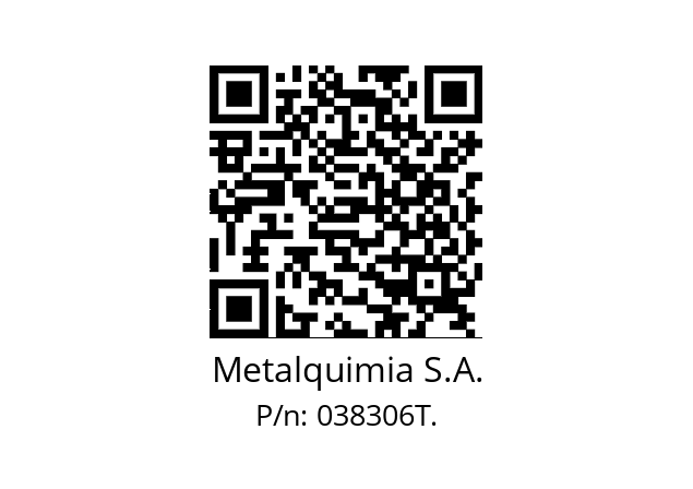   Metalquimia S.A. 038306T.