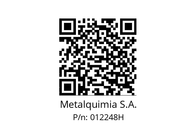   Metalquimia S.A. 012248H