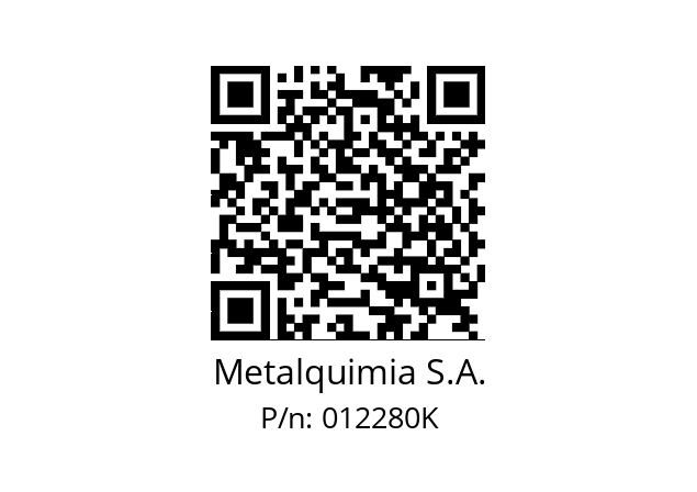   Metalquimia S.A. 012280K