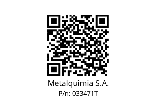   Metalquimia S.A. 033471T