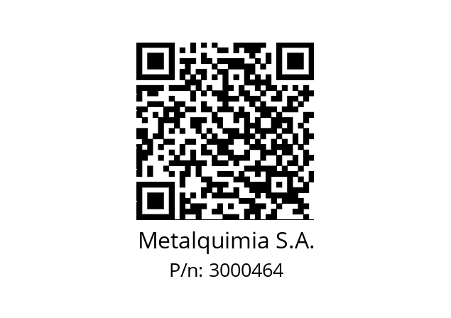   Metalquimia S.A. 3000464