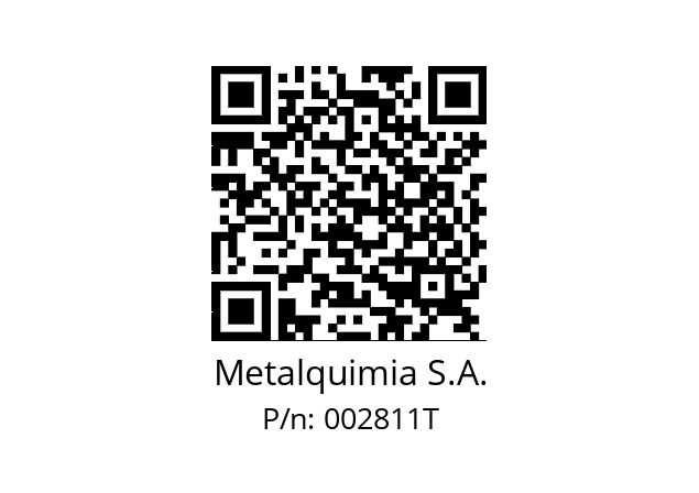   Metalquimia S.A. 002811T