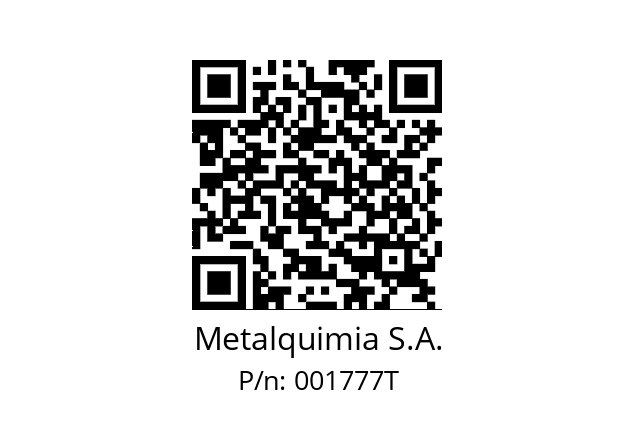   Metalquimia S.A. 001777T