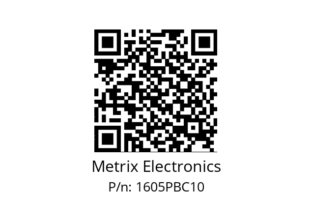   Metrix Electronics 1605PBC10