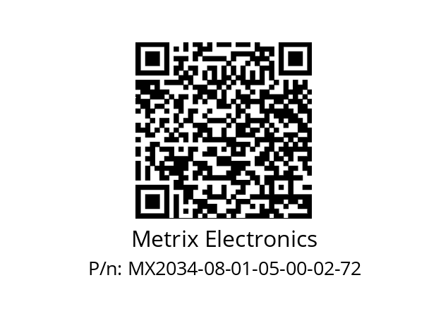   Metrix Electronics MX2034-08-01-05-00-02-72