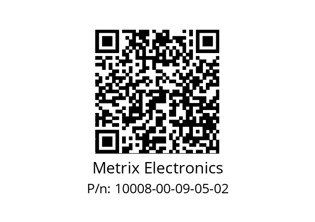   Metrix Electronics 10008-00-09-05-02