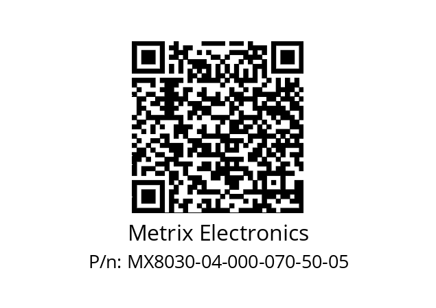   Metrix Electronics MX8030-04-000-070-50-05