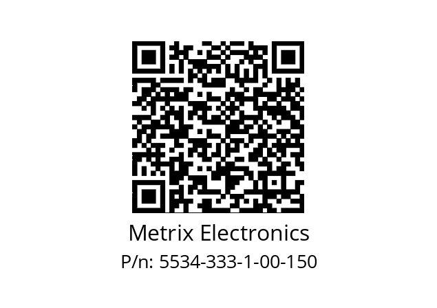   Metrix Electronics 5534-333-1-00-150