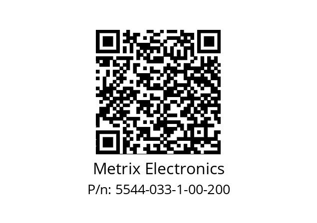   Metrix Electronics 5544-033-1-00-200