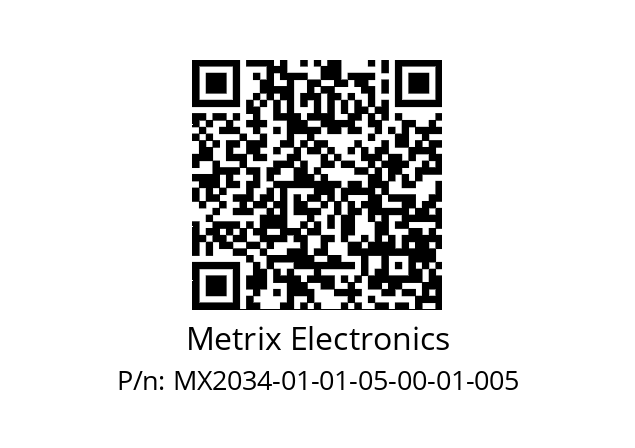   Metrix Electronics MX2034-01-01-05-00-01-005